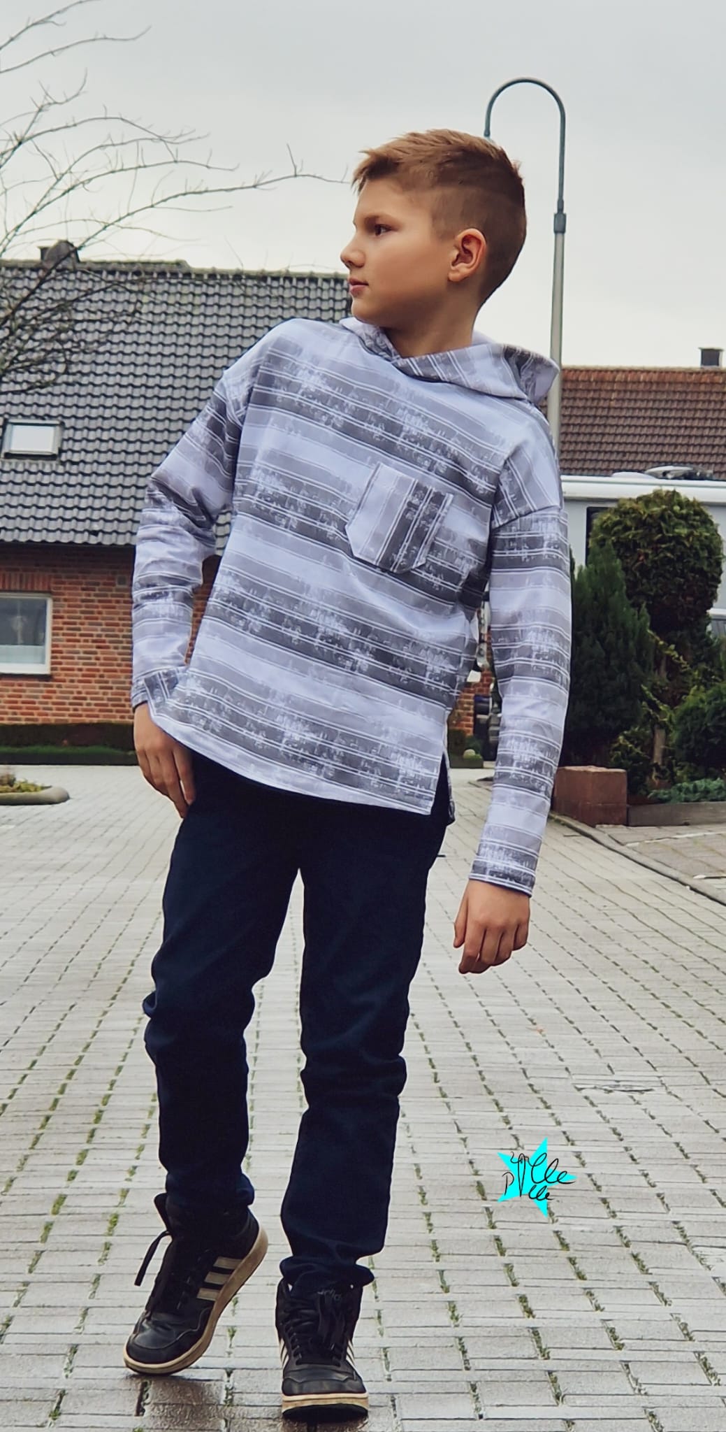 Grau Streifen Kombi Dauervorbestellung